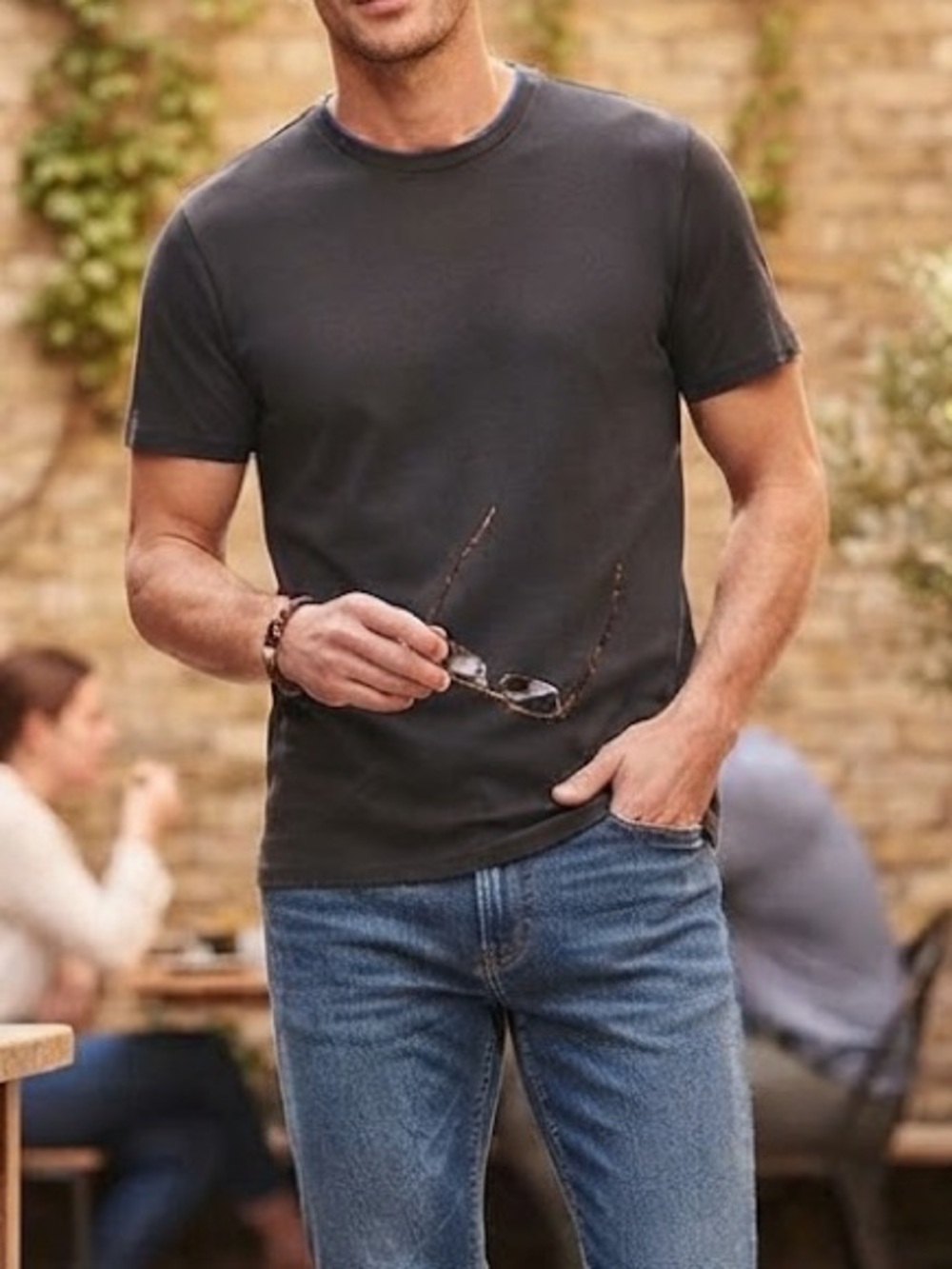 Perry Ellis Black Short Sleeve Tee